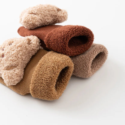 Baby Bear Socks | Soft Cotton Anti-Slip Newborn & Toddler Socks 0-3 Years