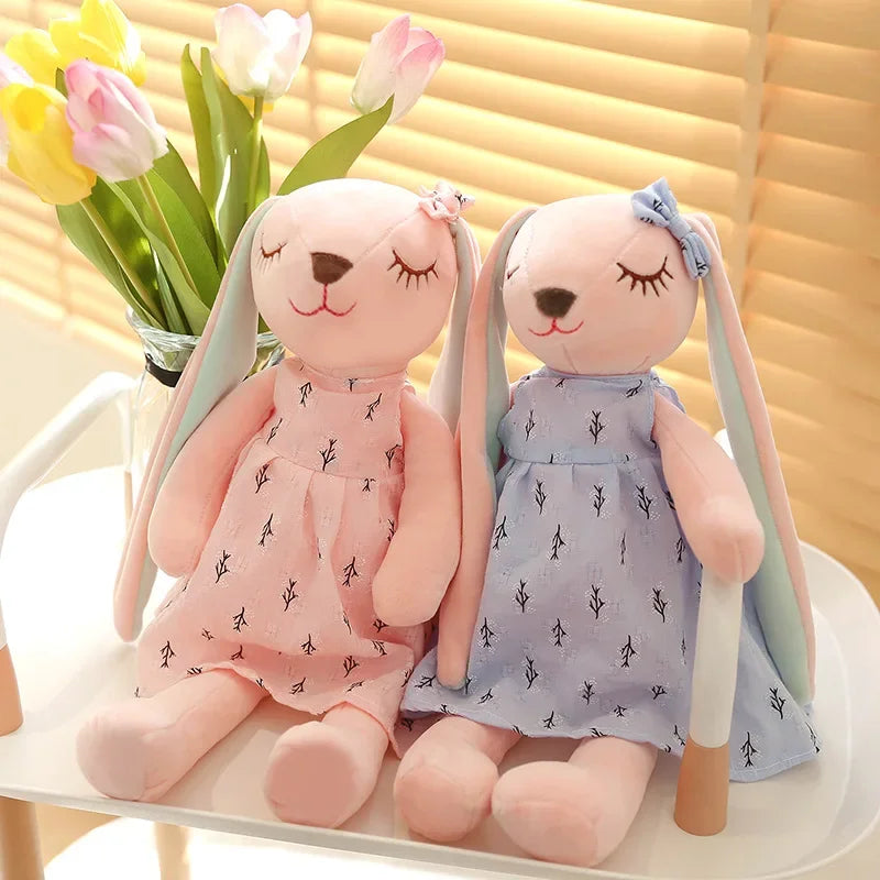 Long Ear Rabbit Plush Toy | Kawaii Soft Bunny Doll for Kids