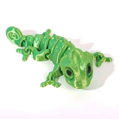 3D Printed Chameleon Figure | Multi-Joint Movable Kids Gift & Room Decoration