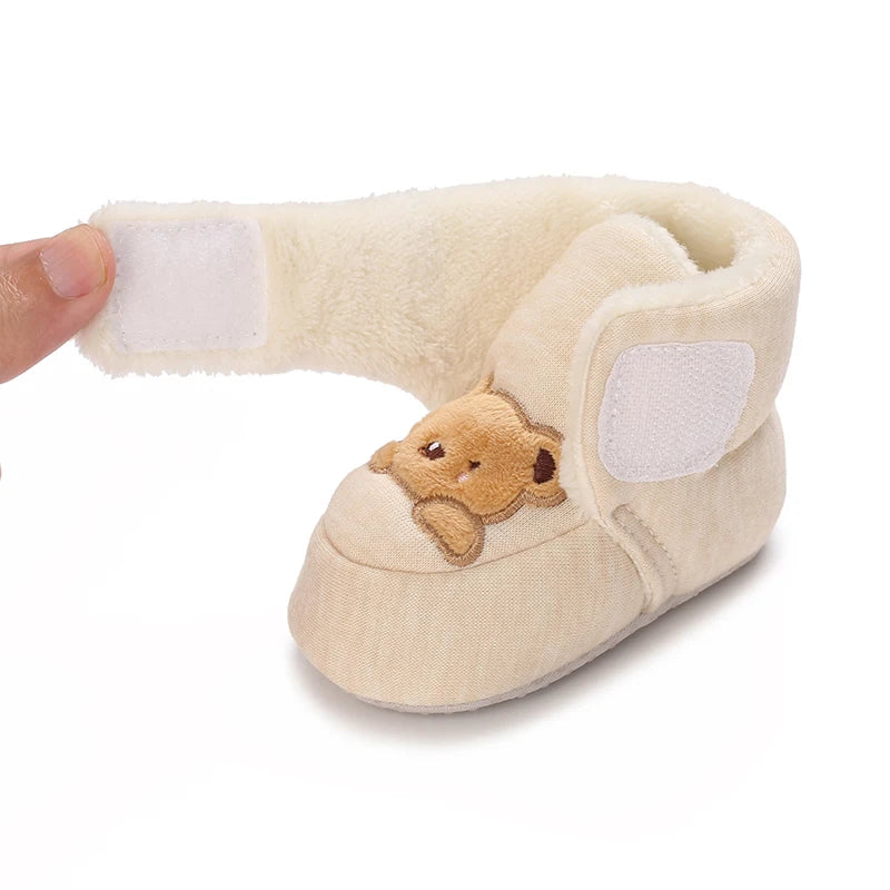 Baby First Walker Shoes | Soft Cartoon Cotton Shoes for Newborns 0–18 Months