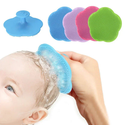 Soft Baby Comb & Silicone Head Massager | Newborn Hair Care Set