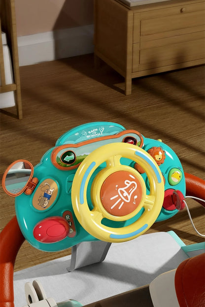 Baby Steering Wheel Toy | Electric Simulate Driving Toy for 0-36 Months