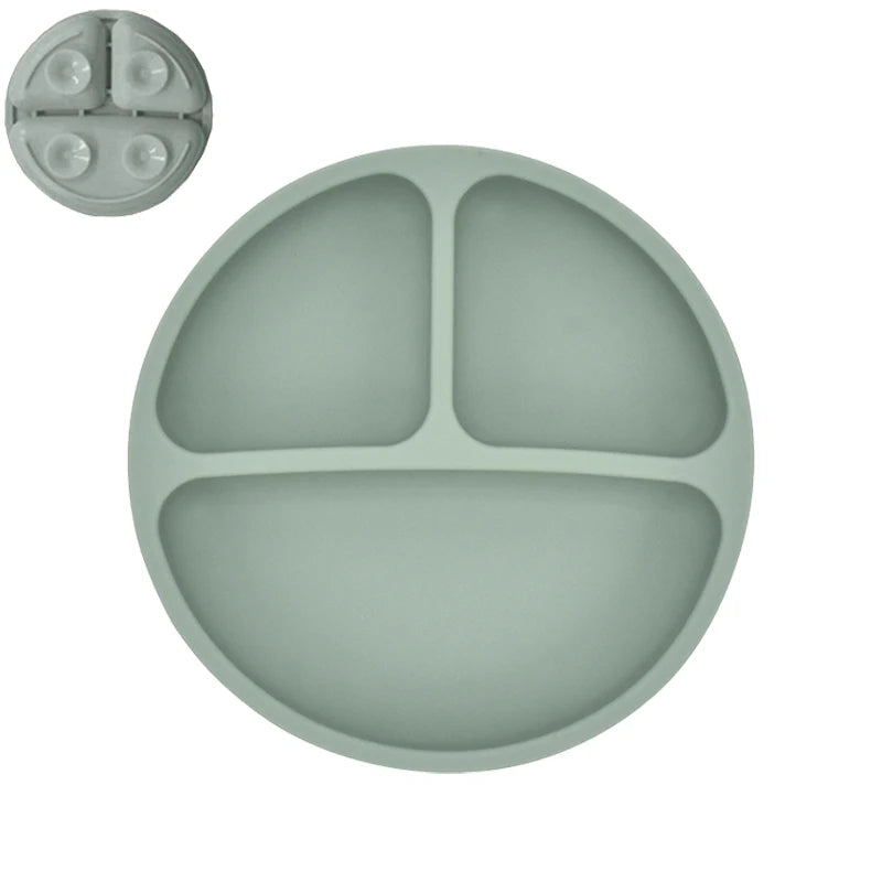 Baby Silicone Cartoon Dining Set | Plate, Cutlery & 4-Piece Options | BPA-Free