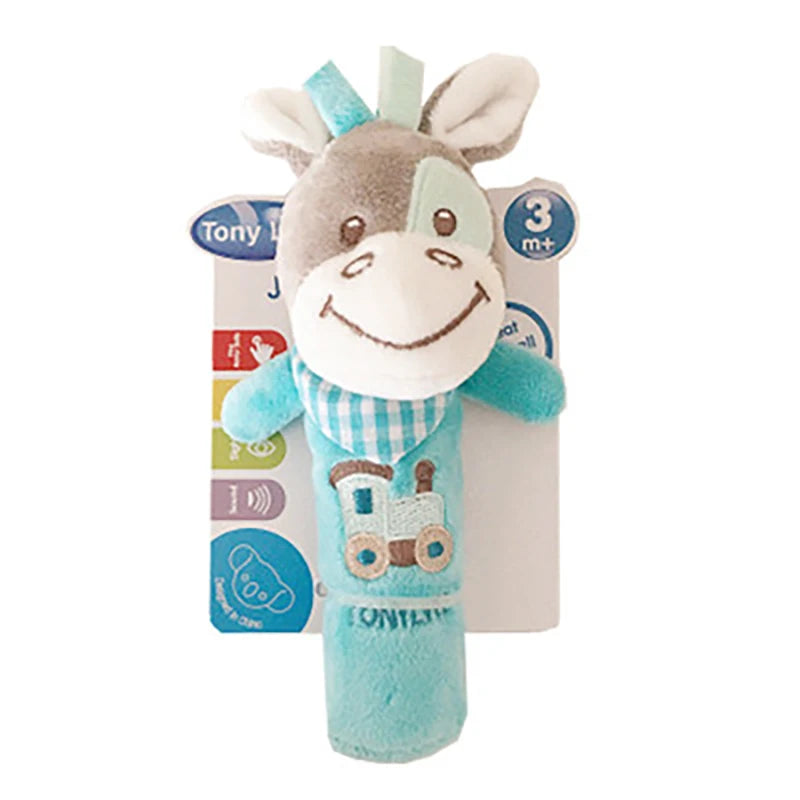 Baby Animal Plush Hand Bell Rattle Toy