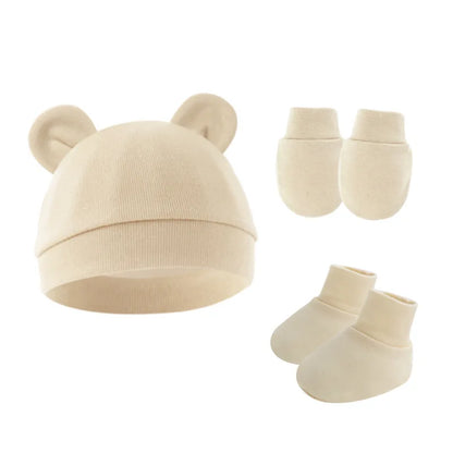 Baby Anti-Scratch Gloves & Foot Cover Set | Newborn Protection Kit