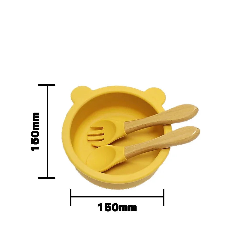 16-Piece Silicone Baby Tableware Set