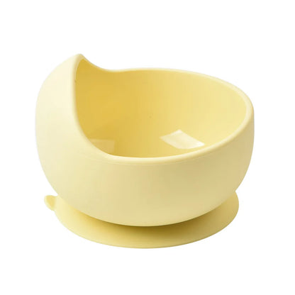Baby Silicone Suction Bowl with Spoon | Waterproof Kids Feeding Tableware