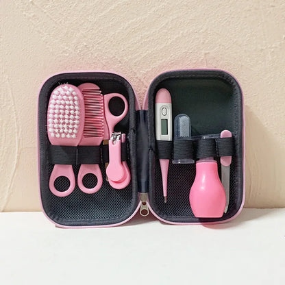 8-Piece Baby Grooming & Healthcare Kit | Nail, Hair & Thermometer Set for Newborns
