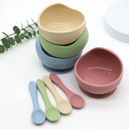 Baby Silicone Bowl & Spoon Set