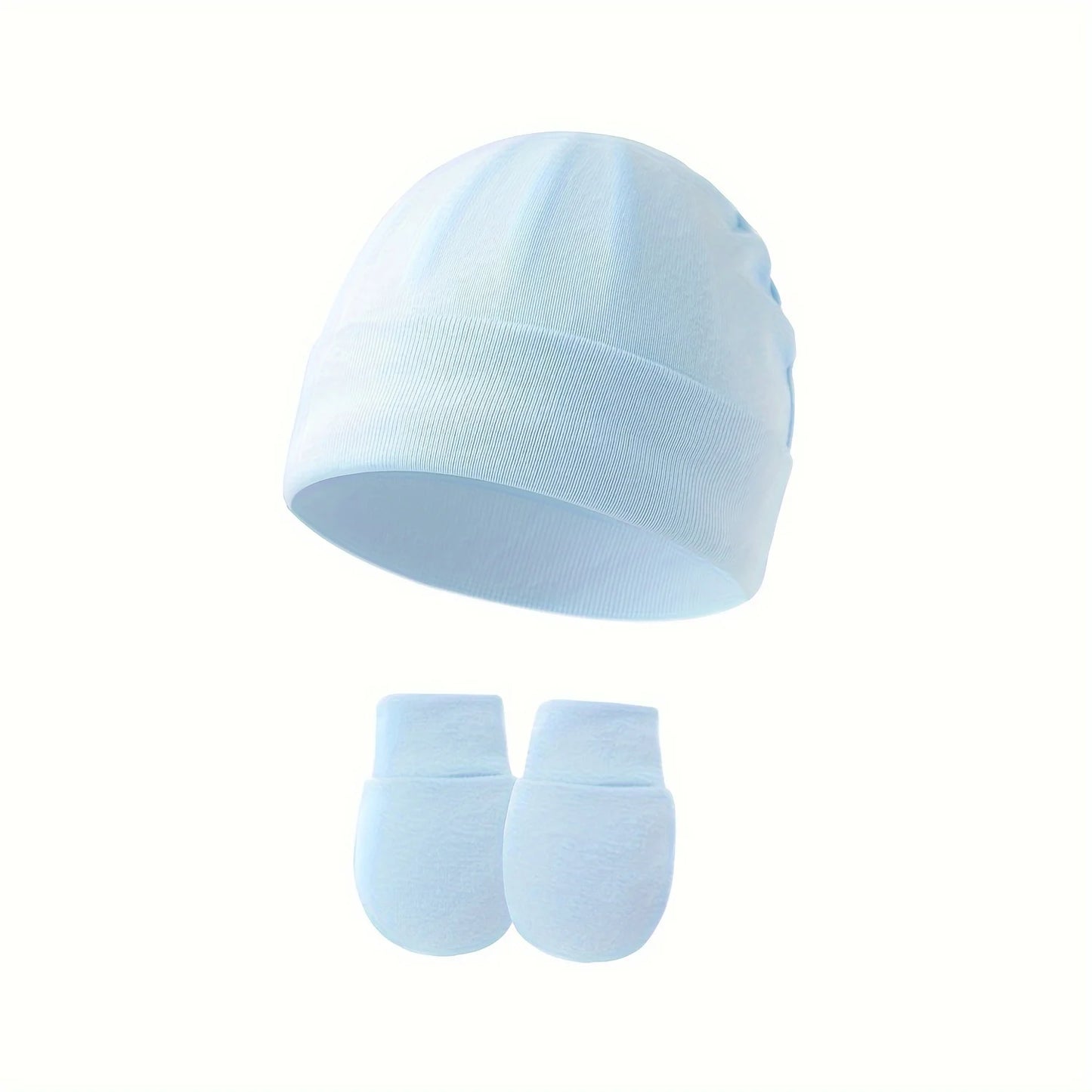 4-Pack Baby No-Scratch Mittens | Newborn Cotton Mittens for Boys & Girls