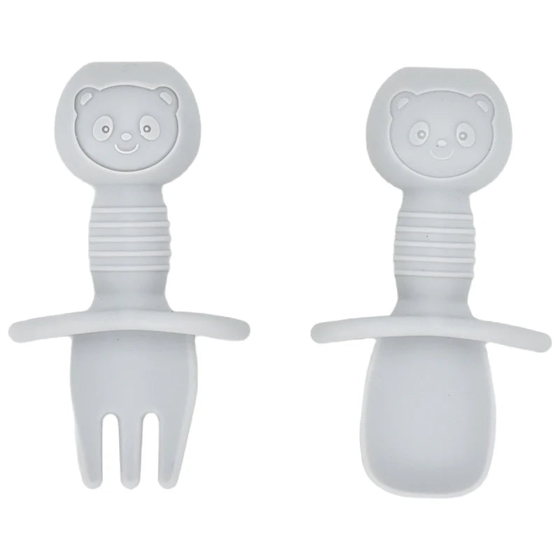 Baby Silicone Cartoon Dining Set | Plate, Cutlery & 4-Piece Options | BPA-Free