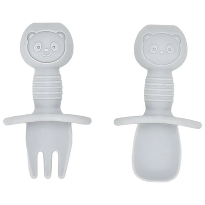 Baby Silicone Cartoon Dining Set | Plate, Cutlery & 4-Piece Options | BPA-Free