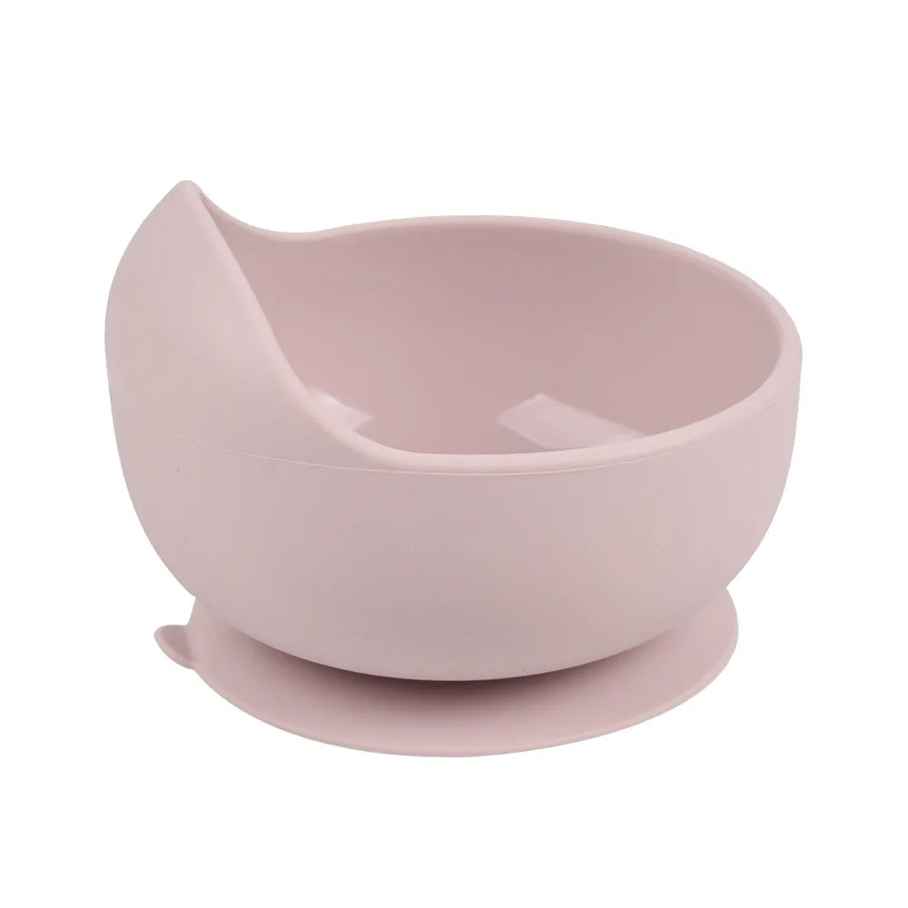 Baby Silicone Suction Bowl with Spoon | Waterproof Kids Feeding Tableware