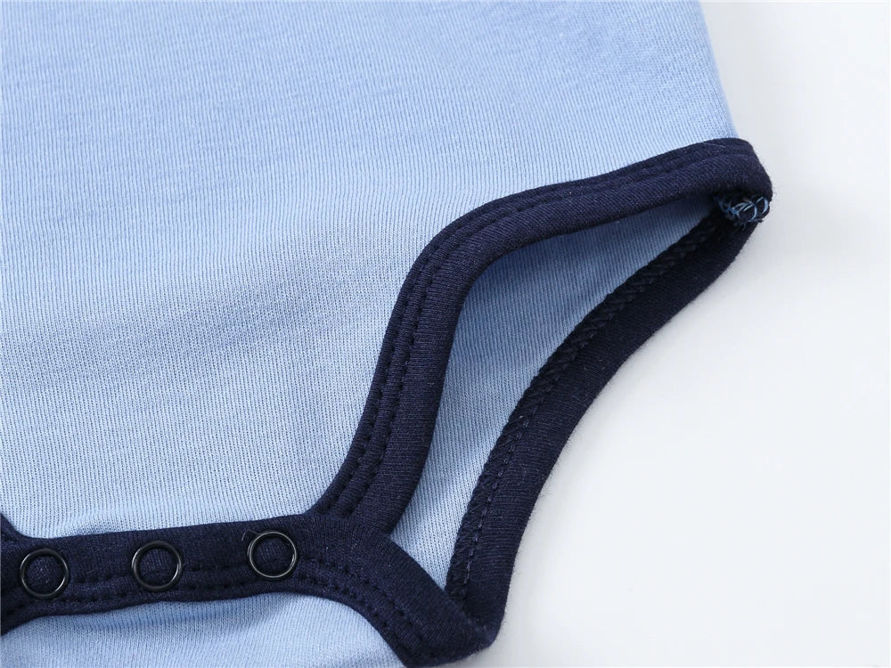 Baby Boy Cotton Bodysuit 3-Pack | Long Sleeve Fox Print 0-24 Months