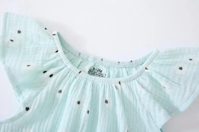 3-Piece Baby Girl Floral Bodysuit Set | Sleeveless 100% Cotton Summer 0-24M
