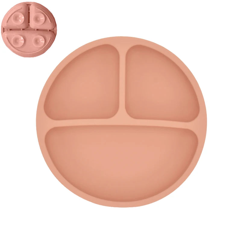 Baby Silicone Cartoon Dining Set | Plate, Cutlery & 4-Piece Options | BPA-Free