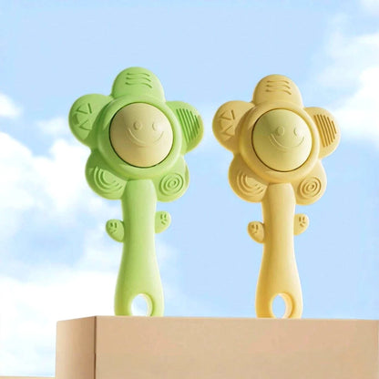 3-in-1 Baby Teething Rattle | Chewable Sensory Toy for Newborns & Infants