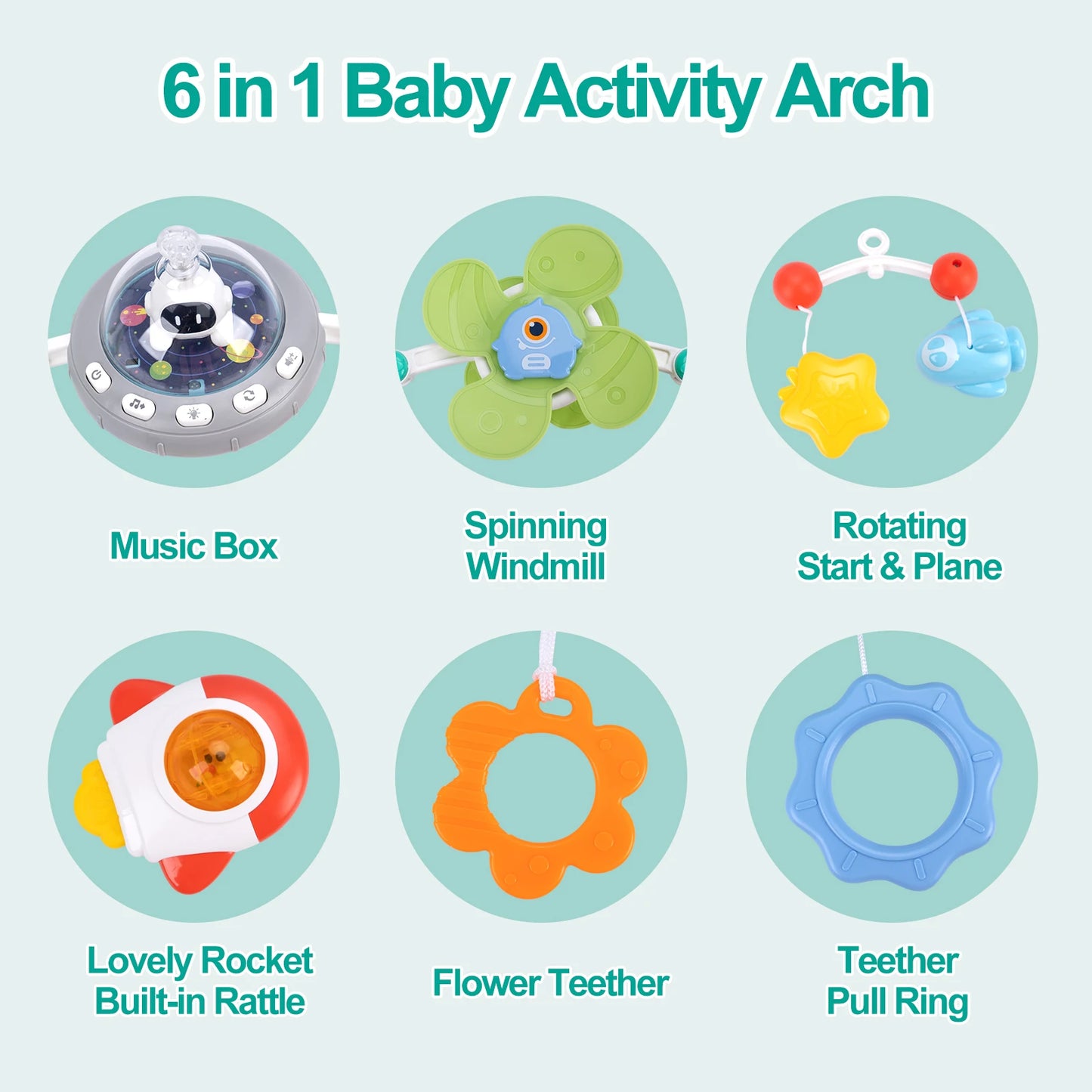 Baby Stroller & Pram Activity Arch Toy