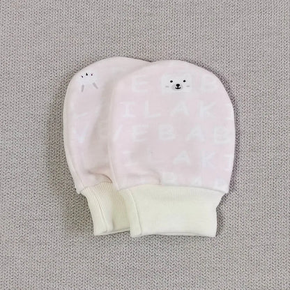 5 Pairs Baby No-Scratch Mittens | Soft Cotton Newborn Hand Mittens 0-3 Months