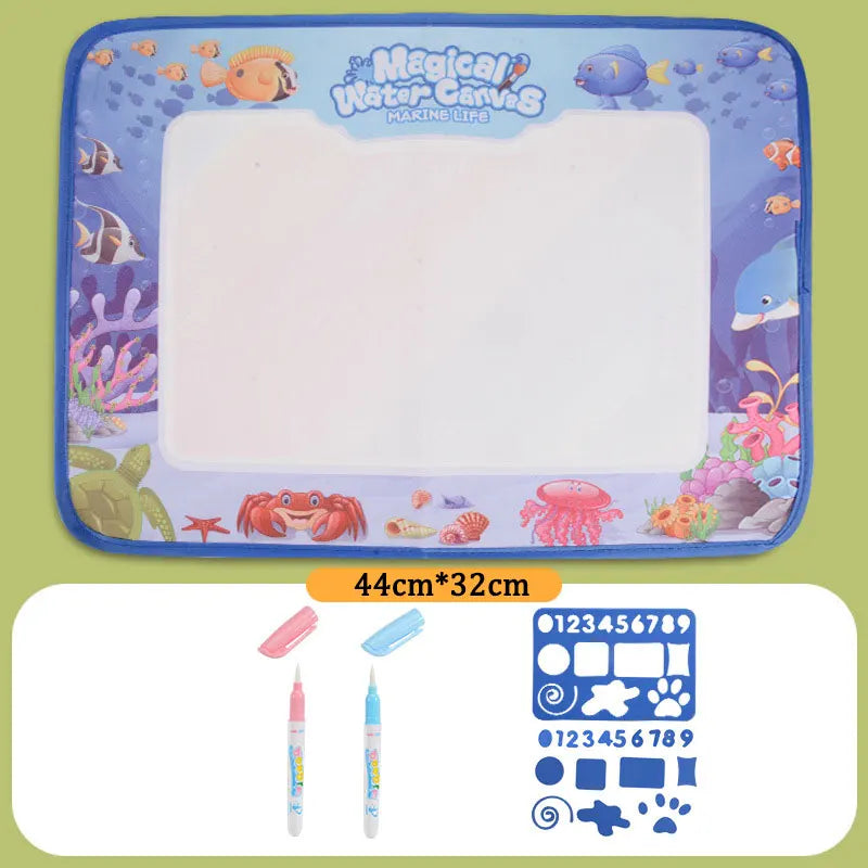 Kids Water Doodle Drawing Mat | Mess-Free Montessori Colouring Mat for Toddlers 3–8 Years