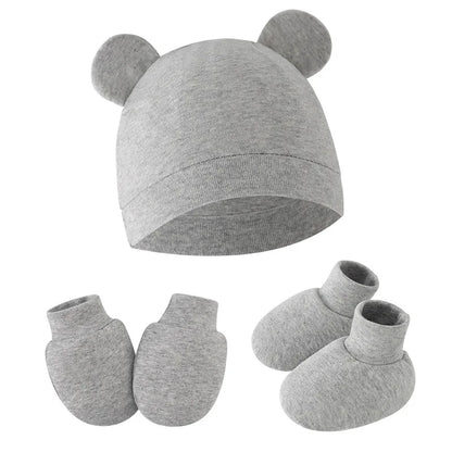 Baby Hat, Bonnet, Gloves & Socks Set | Newborn Gift Set 0-6 Months