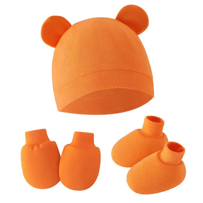 Baby Hat, Bonnet, Gloves & Socks Set | Newborn Gift Set 0-6 Months