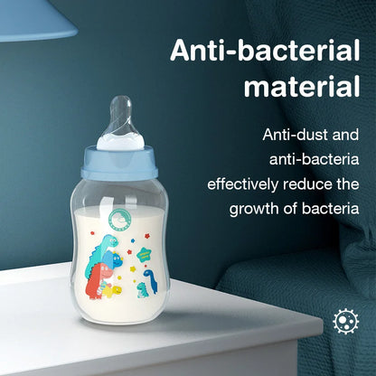Baby Bottle with Gravity Ball & Handle | 150/240ml Anti-Spill Newborn Feeding Bottle, BPA-Free