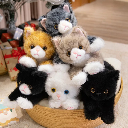 Realistic Cat Plush Toy | Lifelike Stuffed Kitten with Fur | 5 Colours | 40cm & 50cm
