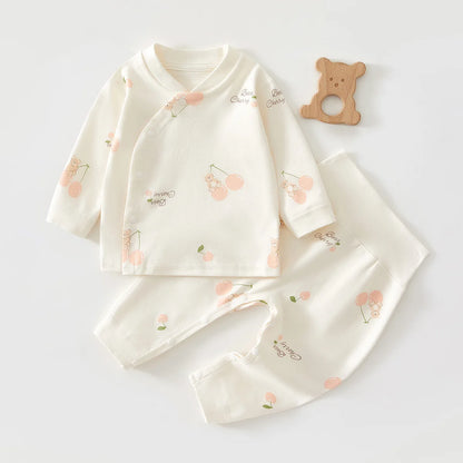 2-Piece Baby Cartoon Pyjama Set | Cotton Top & Pants Autumn Winter 0-18M