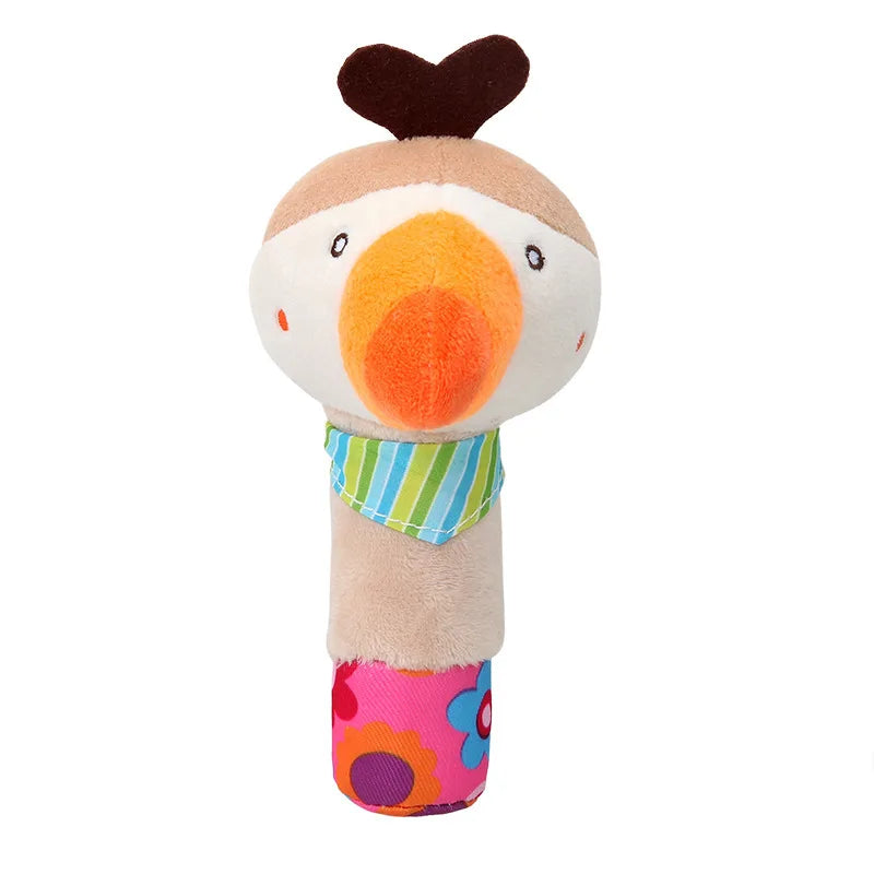 Baby Animal Plush Hand Bell Rattle Toy