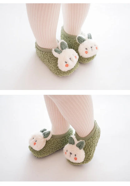 Warm Plush Baby Slippers | Soft Anti-Slip Indoor Toddler Floor Shoes | 6 Styles | 6 Months–4 Years