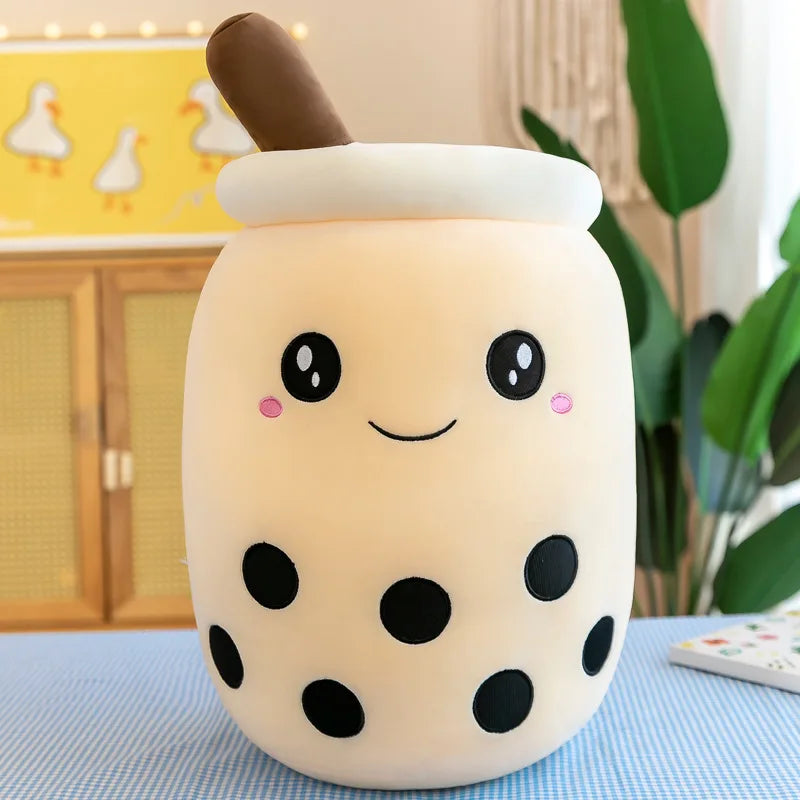Kawaii Boba Bubble Tea Plush Toy | Soft Stuffed Milk Cup Pillow | 14 Styles | 24cm