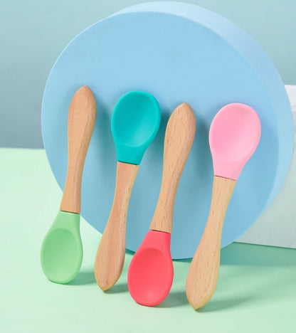 Baby Silicone Suction Bowl with Spoon | Waterproof Kids Feeding Tableware