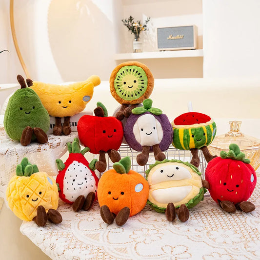 Fruit Plush Toy | Soft Stuffed Plushie for Babies & Kids | 10 Fruit Designs