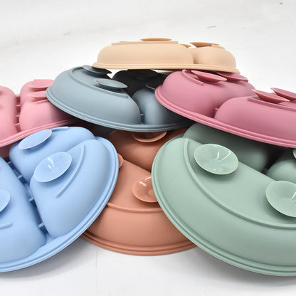 5-Piece Baby Silicone Tableware Set | Suction Plate, Bowl, Spoon & Fork | BPA-Free