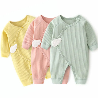 Baby Angel Wing Romper | Soft Cotton Jumpsuit for Newborns 0–6 Months