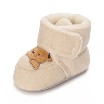 Baby First Walker Shoes | Soft Cartoon Cotton Shoes for Newborns 0–18 Months