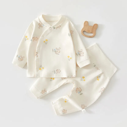 2-Piece Baby Cartoon Pyjama Set | Cotton Top & Pants Autumn Winter 0-18M