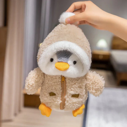Cute Penguin Plush Toy | Soft Stuffed Animal with Clothes & Hat