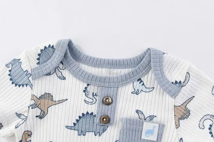 Baby Unisex Cotton Bodysuit 5-Pack | Short Sleeve Cartoon Print 0-12 Months