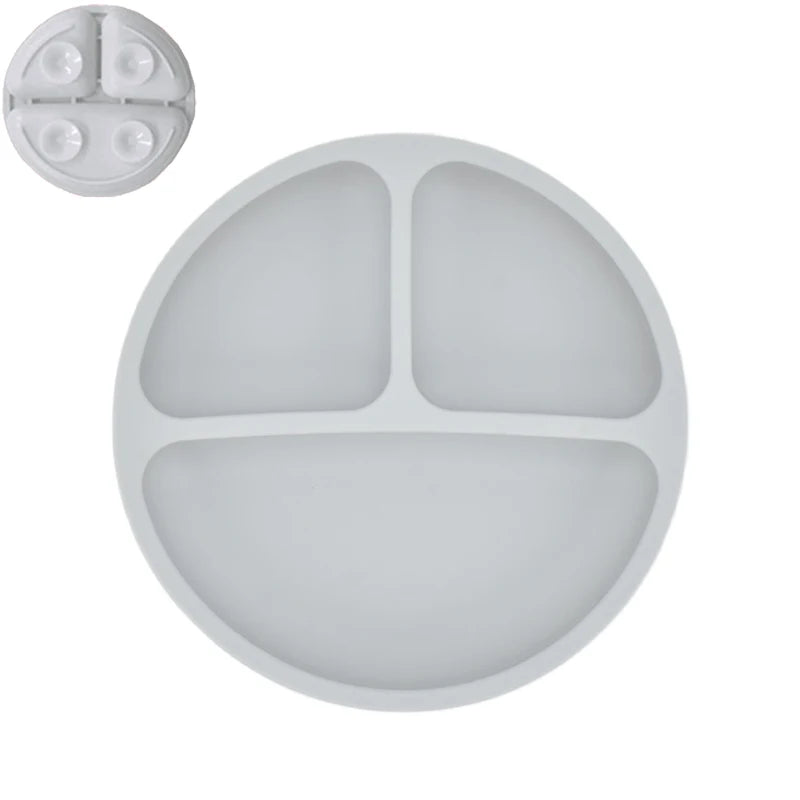 Baby Silicone Cartoon Dining Set | Plate, Cutlery & 4-Piece Options | BPA-Free