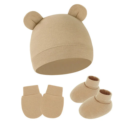 Baby Anti-Scratch Gloves & Foot Cover Set | Newborn Protection Kit