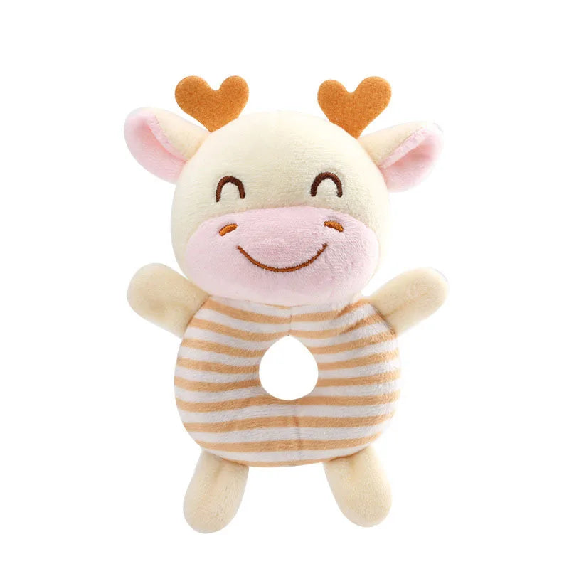 Baby Animal Plush Rattle Hand Ring Toy