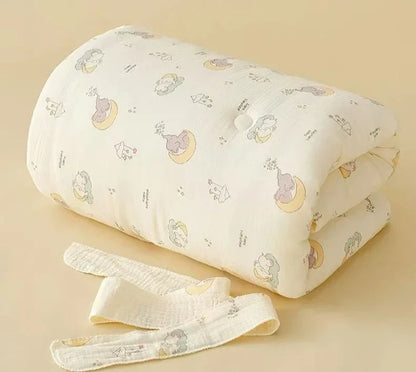 Newborn Bunny Ears Swaddle Blanket | Extra Soft Cotton Wrap