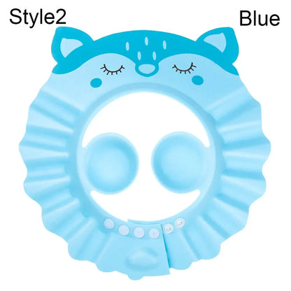 Baby Bath Shower Cap & Hair Shield | Waterproof Ear & Eye Protection | 3 Styles | Yellow, Pink & Blue