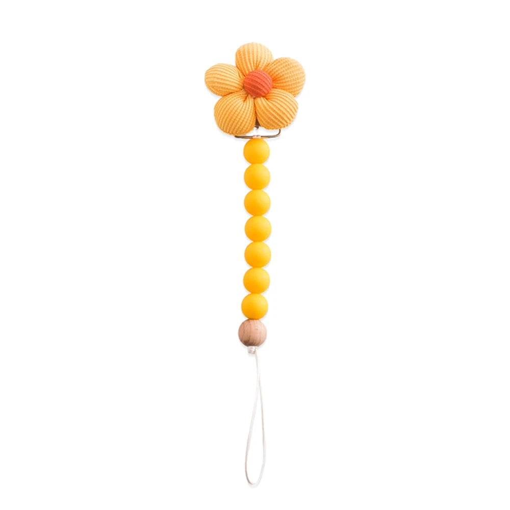 Baby Silicone Teether & Pacifier Chain Set
