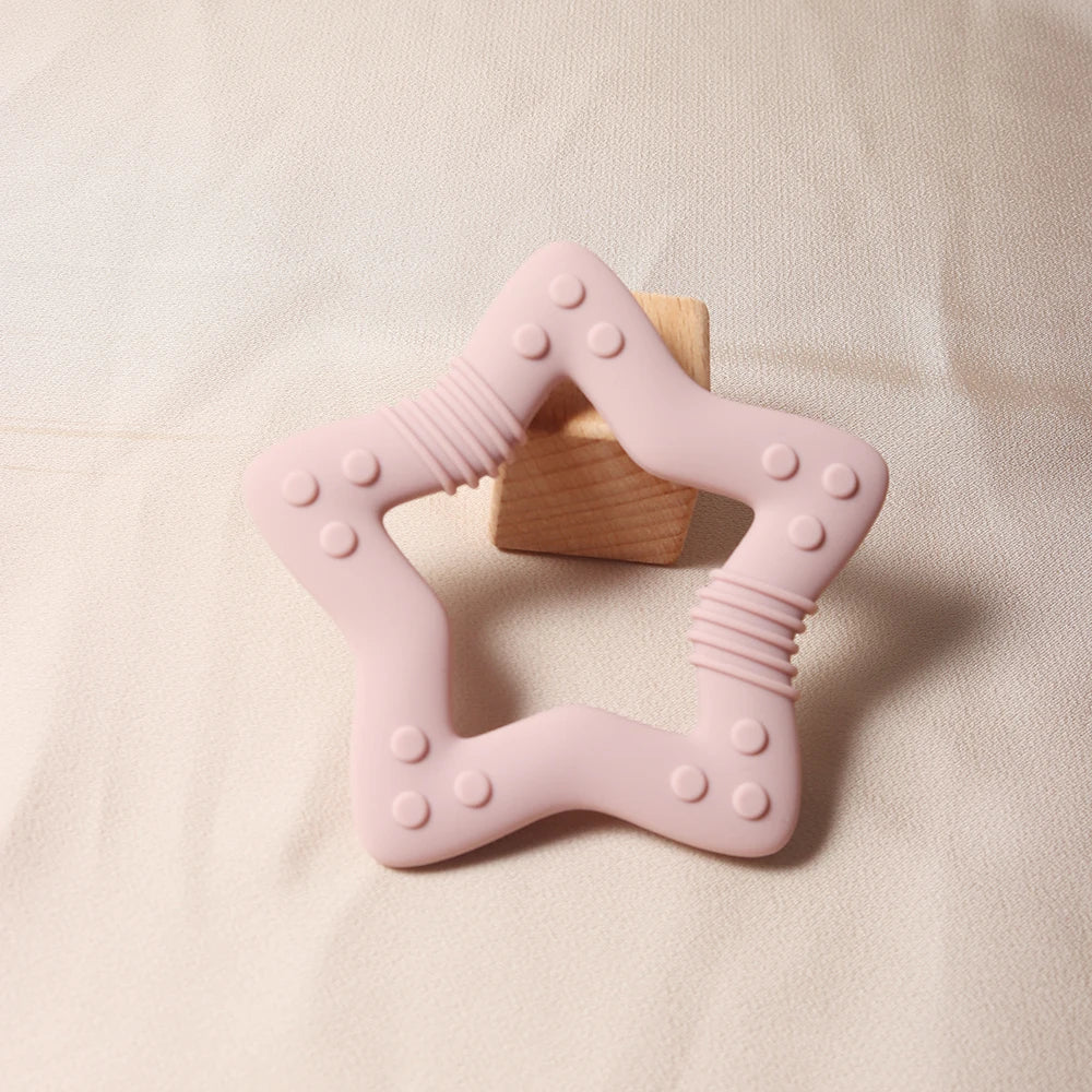 Baby Star & Heart Silicone Teether