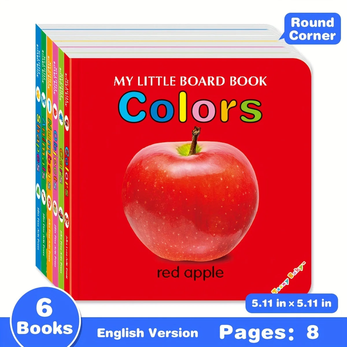 Baby Colourful Pattern Card Books | Interactive Sensory Toy for Newborn Early Development