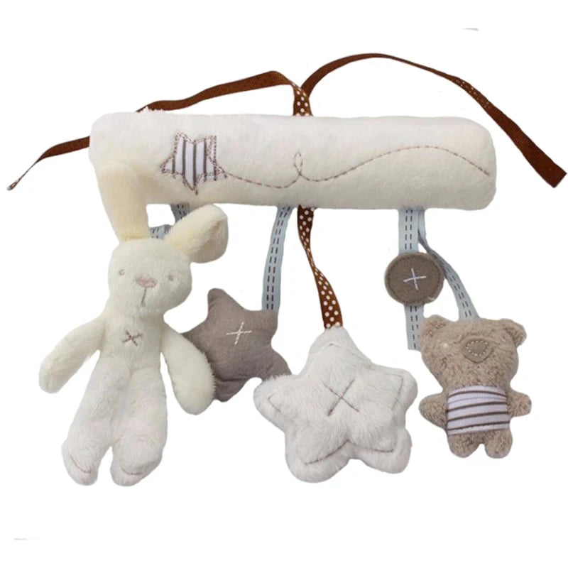 Baby Rabbit Plush Hanging Stroller Toy