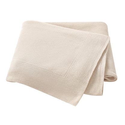 Baby Cotton Knit Sleepsack | Soft Plaid Swaddle Wrap